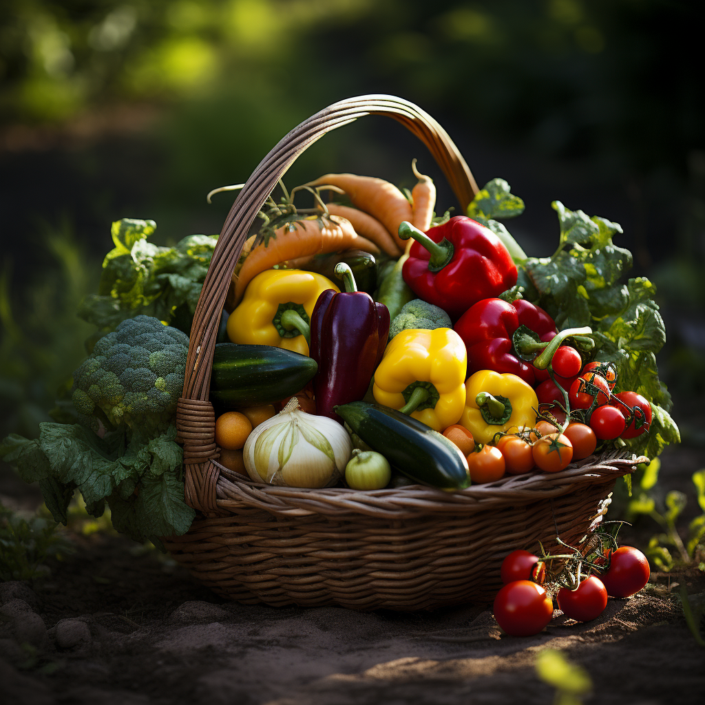 _basket_filled_with_freshly_harvested_vegetables harvest basket full of vegetables