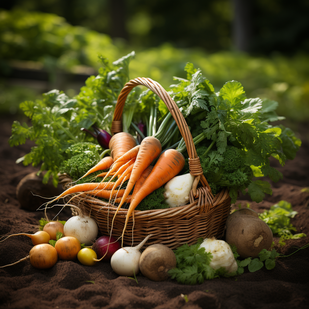 harvest_basket_full_of_root_vegetables harvest basket full of vegetables